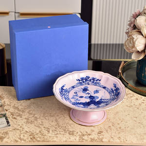 Plato para Frutas de Porcelana Clásico Retro Estilo Italiano con Base Alta, Ecológico y Personalizable para Bodas y Fiestas - Product Image 5