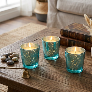 Porte-bougie turc en verre mercure |   Photophore vintage |   Décorations pour fête de mariage |   Décoration de centre de table pour la maison - Product Image 2