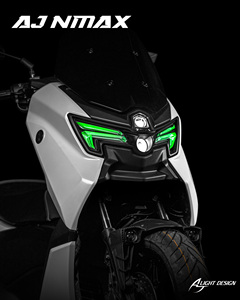 Phare LED de moto à double lentille avec feux de jour pour Yamaha NMAX V3 Turbo, amélioration AJLIGHT DESIGN, garantie 12 mois - Product Image 5