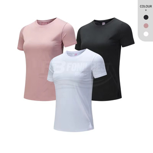 Camiseta Deportiva de Cintura Alta para Mujer, de Secado Rápido, con Diseño de Aberturas Laterales, en Spandex/Nylon, para Entrenamiento y Running - Product Image 4