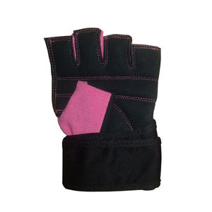 Gants de fitness à demi-doigts avec logo personnalisé et grip en cuir pour la salle de sport - Product Image 6