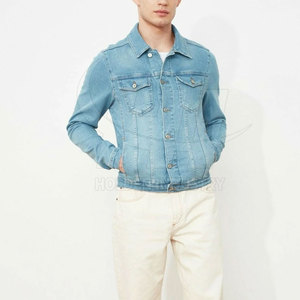 แจ็คเก็ตยีนส์ผู้ชายรุ่นใหม่ล่าสุด สีสันปรับแต่งได้ ผลิตจากผ้าฝ้ายผสมโพลีเอสเตอร์ ขายส่ง - Product Image 5
