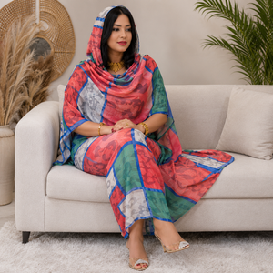 Toub soudanais |   Toub Traditionnel en Voile 100% Coton Imprimé Numérique pour Femmes, Vêtement Ethnique Respirant et Élégant - Product Image 3