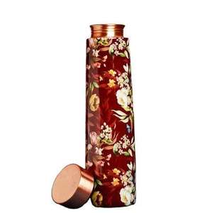 Bouteilles d'eau en cuivre pur fini Curve Patton - Product Image 5