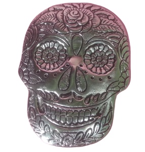 ที่ตั้งธูปอลูมิเนียมรูปหัวกระโหลก,ที่จับเถ้าธูปที่ปักธูปขาตั้งไม้กฤษณา - Product Image 1