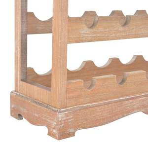 ตู้เก็บไวน์ MDF สีน้ำตาล 27.6"x8.9"x27.8" ชั้นวางไวน์ที่ทนทาน - Product Image 6