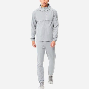 Custom Logo Waterproof <b>Lightweight</b> Wind Breaker Men Tracksuits For Outdoor Use Low MOQ Windbreaker Tracksuit Set Men - Product Image 1