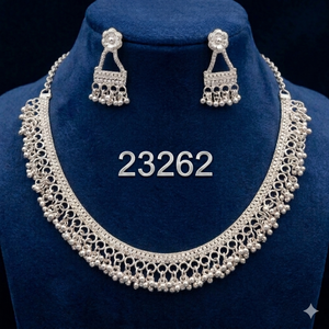 Parure de bijoux pour femme en alliage de zinc 24 carats, imitation vintage Comores Mayotte, collier et boucles d'oreilles, accessoire de mode indien, anniversaire - Product Image 1