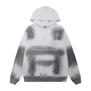 Sweat à capuche streetwear pour homme, 100% coton molletonné 400 g/m², délavé à l'acide, imprimé, avec logo de marque OEM, pour petites commandes, fabrication sur mesure - Product Image 1