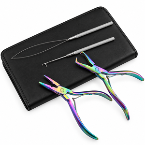 Kit de Herramientas para Extensiones de Cabello OPTITECH HEALTHCARE Gold, Juego de Pinzas Multifunción de Acero Inoxidable con Aguja de Gancho para Uso Comercial - Product Image 6