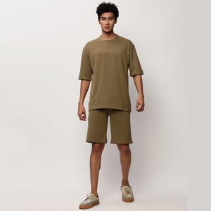 ชุดฤดูร้อนพรีเมียม กางเกงขาสั้นและเสื้อยืด ผ้าฝ้าย 100% นุ่ม ระบายอากาศดี เหมาะสำหรับออกกำลังกายและสวมใส่ทั่วไป รับผลิตตามแบบ OEM แบรนด์ส่วนตัว - Product Image 1