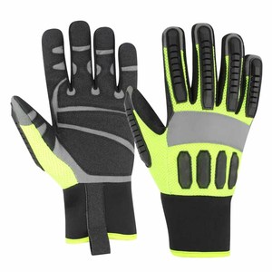 Premium Quality Synthetic Leather Back Mesh With <b>Lamination</b> Neoprene Cuff industrial safety Heat Resistant Mechanic Gloves - Product Image 2