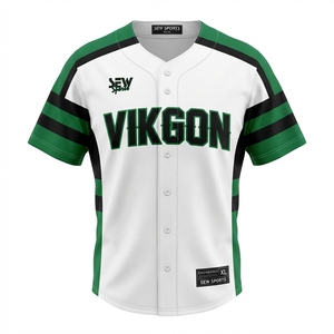 Wholesale Custom Team Men Baseball Jersey durable Breathable Printed Logo Baseball Jersey Plus Size Baseball Jersey - Product Image 1
