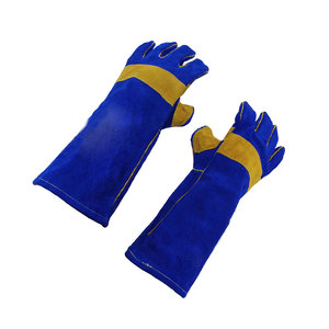 Hot Selling Welding <b>Gloves</b> High Quality Protective Fire Resistance Welding <b>Gloves</b> Made In Pakistan - Product Image 3