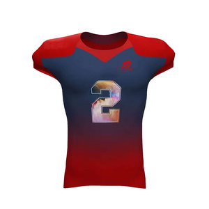 Maillot de football américain professionnel unisexe, design élégant, court, respirant et anti-humidité, 100% coton - Product Image 1