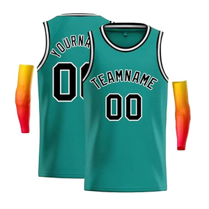 Ensemble de maillots de basketball personnalisés neufs en gros avec coudières et numéros sublimés, uniforme d'équipe léger à séchage rapide, fabricant OEM - Product Image 3