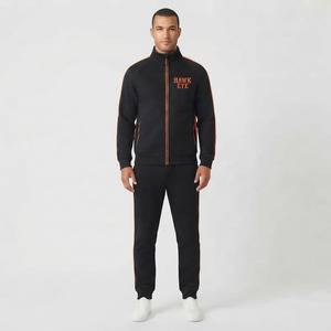 Ensemble de survêtement respirant pour homme Hawk Eye Sports, en molleton fin 300g, avec sweat à capuche et pantalon boutonné intégral, idéal pour l'hiver - Product Image 1