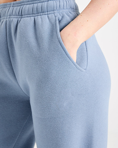Latest Wholesale Custom Logo Women's Blue <b>Wide</b> <b>Leg</b> Joggers Women's Terry Fleece Soft Touch Sweatpants Women's <b>Pants</b> & Trouser - Product Image 5