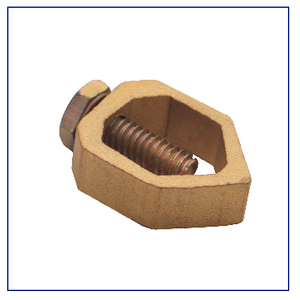 Conjunto de cable de tierra de latón y abrazadera de varilla de tierra tipo A, conector de varilla a cinta para sistema de puesta a tierra, herrajes de aleación de cobre de alta resistencia - Product Image 2