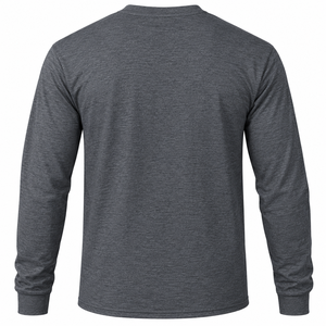 Phi Beta Sigma Charcoal Grey <b>Long</b> <b>Sleeve</b> Tee <b>Shirt</b> with Blue <b>White</b> Greek Letter Print O Neck Casual Pullover Unisex Greek - Product Image 3