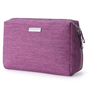 Grande pochette de voyage pour maquillage pour femmes, sac à cosmétiques à fermeture éclair et trousse de toilette - Product Image 1