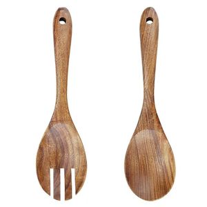 Premium Quality Handmade Wooden <b>Spoon</b> with Long Handle Kitchen Utensil for Cooking <b>Serving</b> Rice Soup Salad Mixing Durable Design - Product Image 6