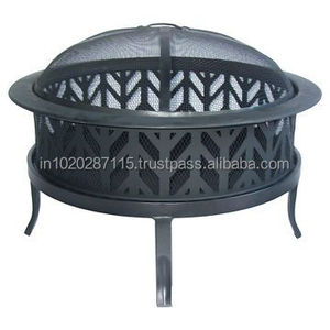 Fogata de hierro geométrica moderna con estilo contemporáneo adecuada para fiestas en el patio trasero y elegantes reuniones al aire libre - Product Image 3