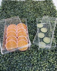 AMGE Boîte de rangement en acrylique transparent faite à la main Boîtes à bonbons en plastique durable Boîte d'emballage cadeau transparente Matériaux recyclés 12x6x2 pouces - Product Image 2