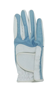 Guante de Golf Transpirable e Impermeable de Cuero Genuino para Mano Izquierda, Color Azul Claro y Blanco, Antideslizante, Cierre de Gancho y Bucle, Unisex, Deportivo - Product Image 6