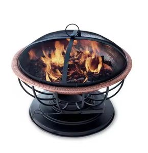 Modern Outdoor Heating Durable Fire Pits Chimney With Grille Design Garden <b>BBQ</b> Firepit Outdoor Portable Fire Pits Hot Selling - Product Image 3