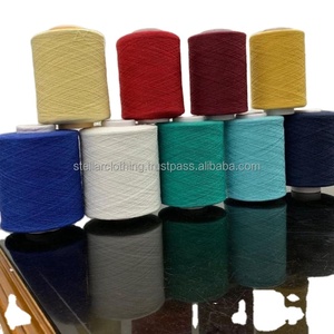 Eco Friendly <b>Yarn</b> Knitting and Weaving Competitive Price Dope Dyed 20s/1 Regenerated Cotton <b>Polyester</b> Blended for Carpet Socks - Product Image 5