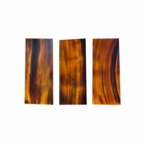 Monture optique légère en corne de buffle/vache, couleur naturelle, marron, noir, rayures blanches, faite à la main, forme naturelle, moderne, brute - Product Image 1