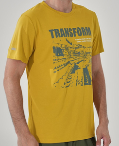 เสื้อยืดผ้าฝ้ายพิมพ์ลายสำหรับผู้ชาย OEM ทรงปกติ แขนสั้น น้ำหนักเบา เสื้อยืดลำลองสำหรับการฝึกกีฬา การเดินทาง และชุดประจำวัน - Product Image 2