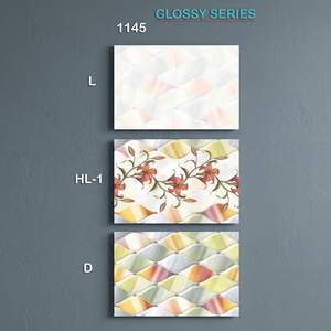 Spanish Style Pink Flower 3D Marble Look Hotel Interior Glossy Glazed Ceramic <b>Wall</b> Tiles 200x300mm Vistaar - Product Image 4