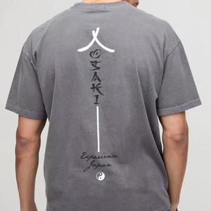 Camiseta Oversize de Algodón para Hombre, Estilo Urbano, Corte Holgado con Hombros Caídos, Bordado, Manga Corta, Casual - Product Image 1