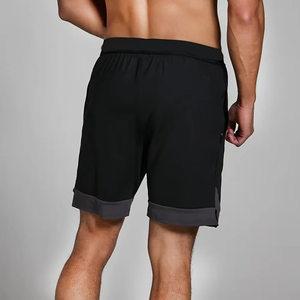 กางเกงขาสั้นลำลองผู้ชายผ้าไมโครแคนวาสแบบขายส่ง เป็นมิตรกับสิ่งแวดล้อม แห้งเร็ว สไตล์ไฮสตรีท ระบายอากาศได้ดี มีกระเป๋า  รูดเชือกที่เอว - Product Image 2