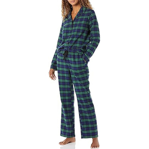 Ensembles de pyjamas thermiques pour femmes en velours 100 % coton, vêtements de nuit doux à manches longues, service OEM avec logo personnalisé - Product Image 6