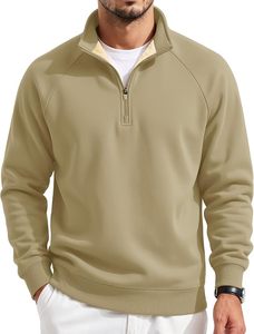 Men Oversized Quarter <b>Zip</b> Knitted Fleece 3D Embroidery Hooded Winter Wear Vintage Casual Streetwear Sweatshirt 300g Long Sleeve - Product Image 3