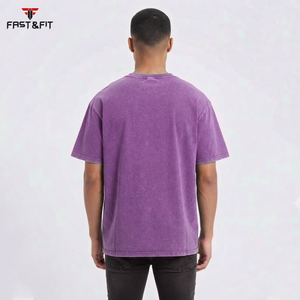 Camiseta Gráfica Vintage de Algodón Pesado con Lavado Ácido Personalizada para Hombre, Tallas Grandes, Estilo Casual Urbano - Product Image 5