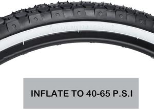 Juego de Neumáticos para Bicicleta Cruiser, Neumáticos Clásicos Plegables para Bicicleta, y Par de Cámaras de Aire con Palancas para Desmontar Neumáticos, para Bicicletas de Playa y Ciudad - Product Image 3