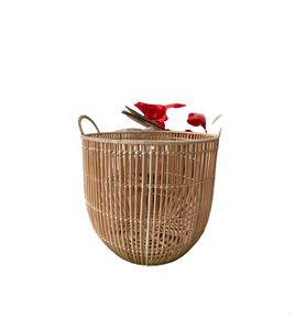 Paniers à linge en rotin et osier, prix de gros, pour panier de rangement en osier, décoration d'hôtel et de maison (WS 0084587176063 or sable) - Product Image 2