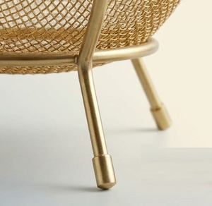 Venta de Fábrica: Colador de Malla Fina Dorado para Cocina, Cesta Redonda para Lavar Arroz, Filtro y Escurridor - Product Image 5
