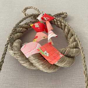 Couronne murale en paille tressée à la main de style japonais, décoration murale en rotin naturel, écologique, vente en gros du Vietnam - Product Image 5