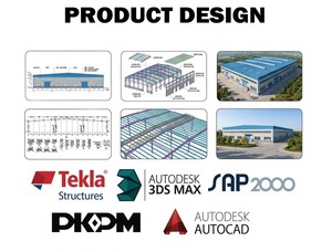 โกดังโครงสร้างเหล็กสำเร็จรูปอุตสาหกรรมมาตรฐาน AS/NZS และ ASTM พร้อมบริการออกแบบ 3 มิติ <span class=keywords><strong>ฟรี</strong></span> - Product Image 5