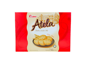HALAL Atela 342g de craquelins croustillants au sésame produit FMCG faible en gras du Vietnam collation exotique goût sucré genre de biscuits à bas prix - Product Image 5