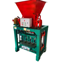 Machine à fabriquer des blocs creux QT4-35, moteur hydraulique, pour briques en plastique et sable recyclé, avec moule et garantie de 5 ans