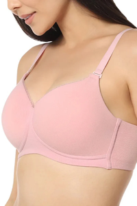 Sujetador tipo camiseta de algodón acolchado sin aros para mujer, braguita de algodón y spandex, y sujetador cómodo para mujer - Product Image 6