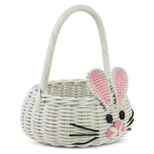 Cestas organizadoras de lujo, buena oferta, cestas de almacenamiento de ratán con forma de conejo para decoración de Pascua - Product Image 1