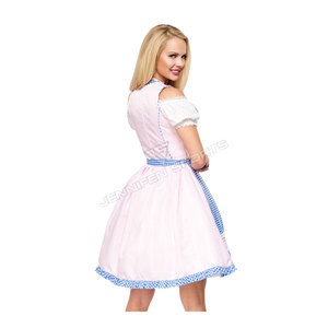 Women's Traditional German Oktoberfest Dirndl Dresses Bavarian Beer Outfits Maid Authentic German Cotton Oktoberfest Costumes - Product Image 3
