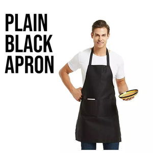 Tablier de cuisine personnalisé de haute qualité, durable, en toile, avec sangles réglables en cuir pour le cou, poche intégrée, idéal pour la restauration, les bars et le travail. - Product Image 2